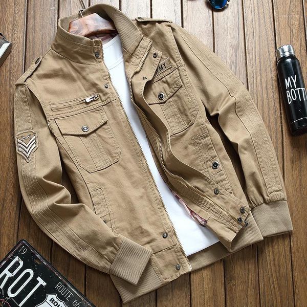 man jacket pilot leisure time work clothes jacket youth will code uniform loose coat male army green1, Black
man jacket pilot leisure time work clothes jacket youth will code uniform loose coat male army green1, Black