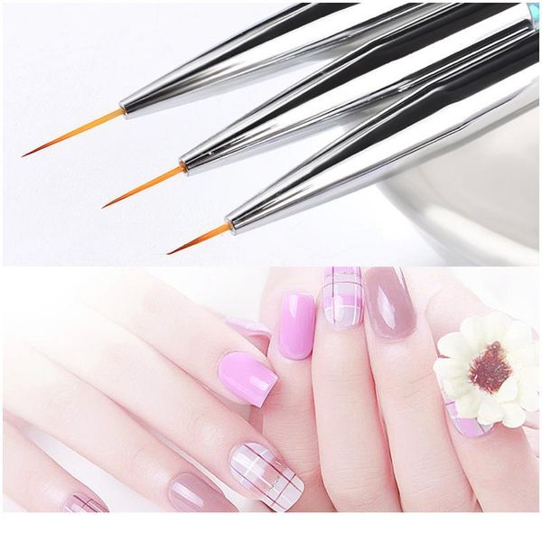 7/9/11mm 3pcs nail art brush dotting painting flower drawing uv gel line pen crystal sequin metal acrylic design tool qylvhq, Silver
7/9/11mm 3pcs nail art brush dotting painting flower drawing uv gel line pen crystal sequin metal acrylic design tool qylvhq, Silver