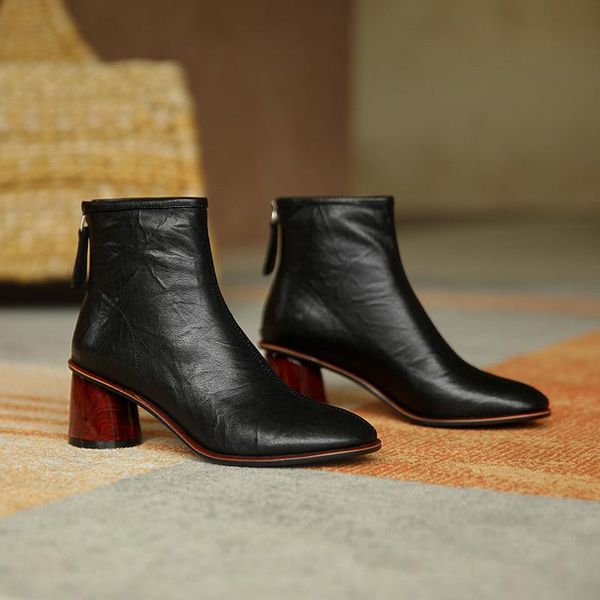 boots xiuningyan 2021 women's genuine leather women ankle back zipper soft shoes for brand femme bottes, Black
boots xiuningyan 2021 women's genuine leather women ankle back zipper soft shoes for brand femme bottes, Black