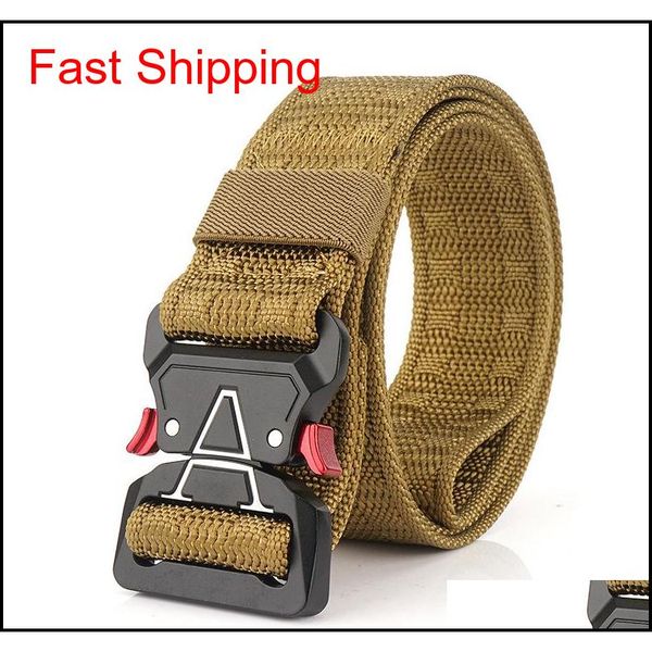 men's tactical belts heavy duty work belt quick-release webbing nylon belts with metal buckle for outdoor sports travel hiking be7fy, Black;green
men's tactical belts heavy duty work belt quick-release webbing nylon belts with metal buckle for outdoor sports travel hiking be7fy, Black;green