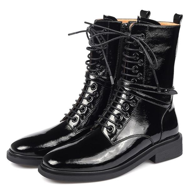 2021 autumn winter motorcycle boots women natural genuine leather thick heel ankle boots zip round toe shoes lady, Black
2021 autumn winter motorcycle boots women natural genuine leather thick heel ankle boots zip round toe shoes lady, Black
