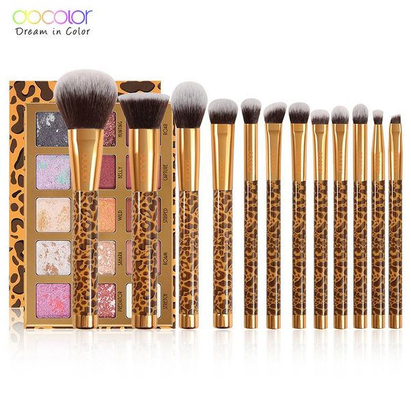 eye shadow docolor 12pcs makeup brushes set and 15 color matte shimmer eyeshadow palette make up professional leopard collection
eye shadow docolor 12pcs makeup brushes set and 15 color matte shimmer eyeshadow palette make up professional leopard collection