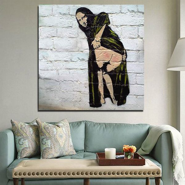 abstract canvas painting funny mona lisa banksy graffiti wall art posters and prints wall pictures for living room home decor
abstract canvas painting funny mona lisa banksy graffiti wall art posters and prints wall pictures for living room home decor