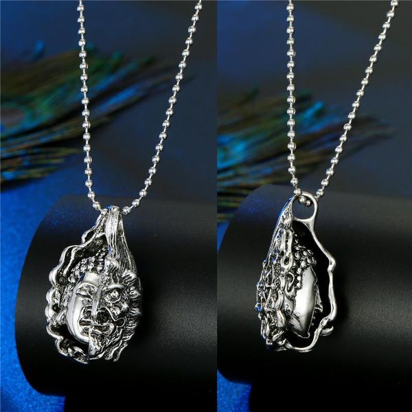 1pc punk gothic zircon skull pendant necklace for women men cute vintage metal headset skeleton buddha necklace choker jewelry wmtllm, Bronze;silver
1pc punk gothic zircon skull pendant necklace for women men cute vintage metal headset skeleton buddha necklace choker jewelry wmtllm, Bronze;silver