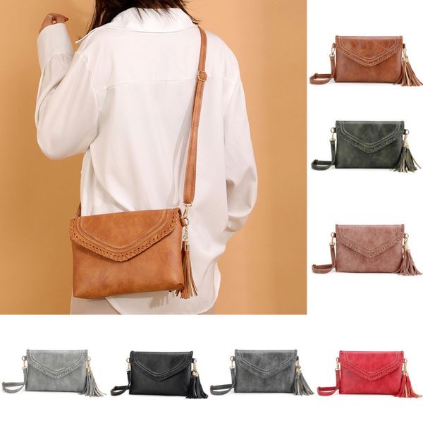 new fashion women hasp solid color tassel shoulder bags phone bag casual wild summer travel messenger bag
new fashion women hasp solid color tassel shoulder bags phone bag casual wild summer travel messenger bag