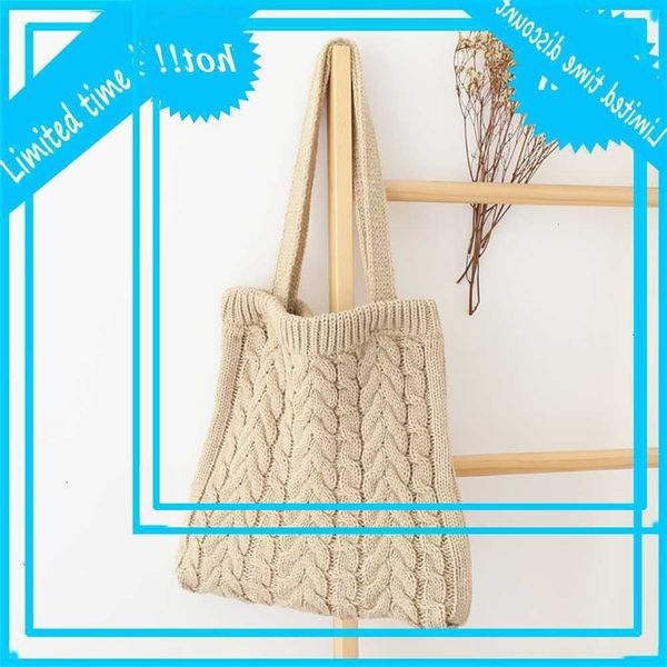wenyisen woolen autumn winter knitting handbag korean version simple leisure one shoulder tote bag
wenyisen woolen autumn winter knitting handbag korean version simple leisure one shoulder tote bag