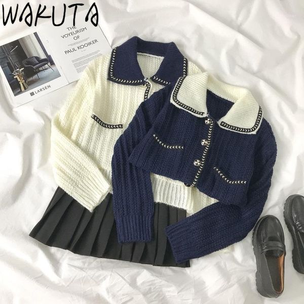 wakuta janpanese sweet style knit girls cardigan new fall winter women clothes elegant turn-down collar pockets retro knitwear1, White
wakuta janpanese sweet style knit girls cardigan new fall winter women clothes elegant turn-down collar pockets retro knitwear1, White