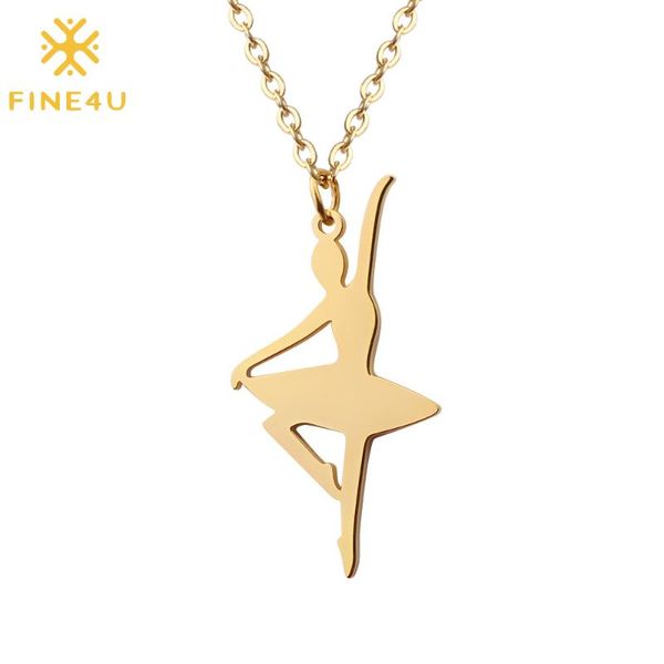 fine4u n464 stainless steel dancer ballet pendant necklace ballerina dance recital jewelry for women girls birthday gifts, Silver
fine4u n464 stainless steel dancer ballet pendant necklace ballerina dance recital jewelry for women girls birthday gifts, Silver