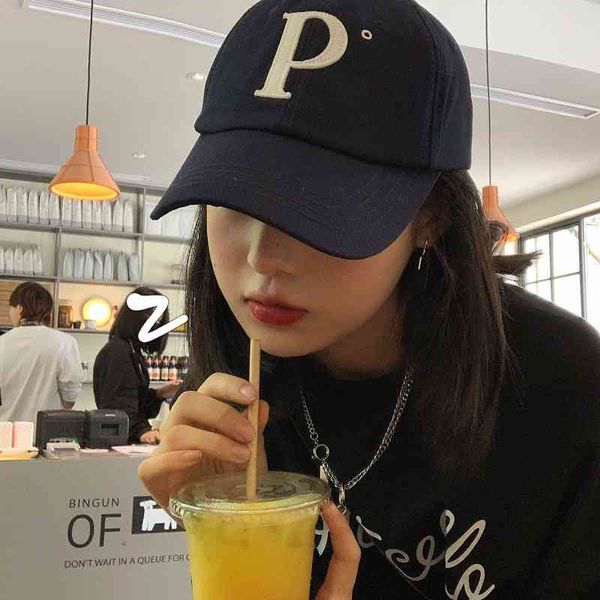 large letter p soft cap female ins net red fashion casual baseball cap wholesale summer shade hat embroidery hip, Blue;gray
large letter p soft cap female ins net red fashion casual baseball cap wholesale summer shade hat embroidery hip, Blue;gray