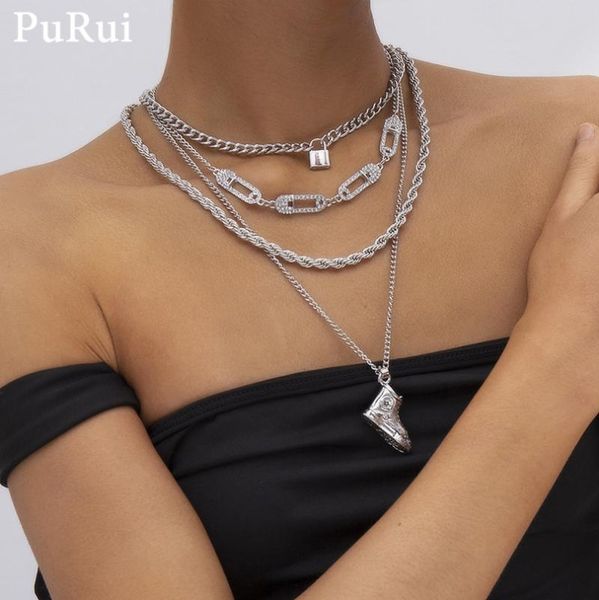 ожерелье purui punk choker ожерелье замок обувь металла длинных кубинского ссылка цепи подвески для женщин statement воротника моды ювелирны, Silver
ожерелье purui punk choker ожерелье замок обувь металла длинных кубинского ссылка цепи подвески для женщин statement воротника моды ювелирны, Silver