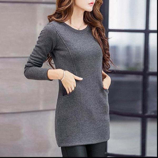 blouses women long sleeve 2021 new winter fashion o neck shirt spring full thick warm pockets long blouses slim plus size, White
blouses women long sleeve 2021 new winter fashion o neck shirt spring full thick warm pockets long blouses slim plus size, White