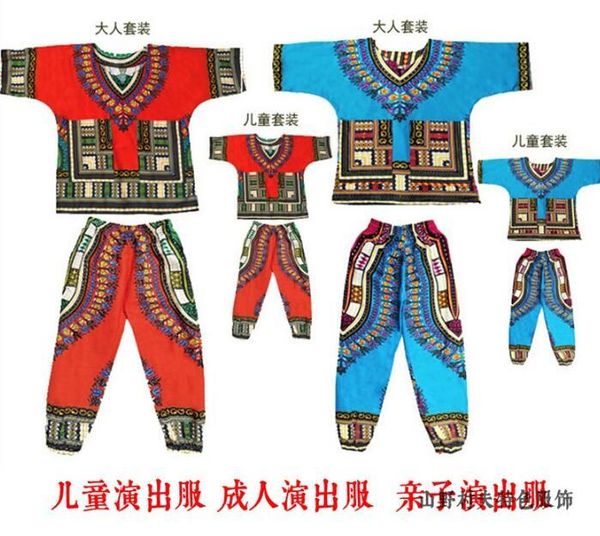 ethnic clothing dashiki africa sets performance costume woman man children print pants, Red
ethnic clothing dashiki africa sets performance costume woman man children print pants, Red