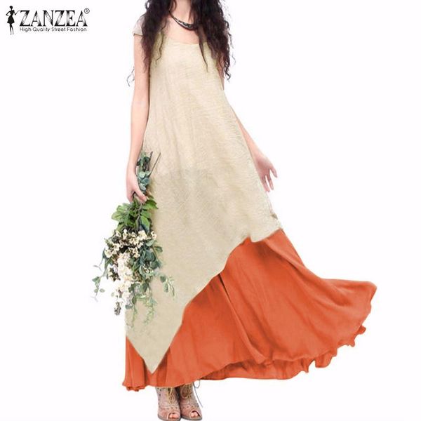 zanzea womens summer short sleeve long dress casual vintage double layered sundress loose party maxi vestido patchwork dresses, Black;gray
zanzea womens summer short sleeve long dress casual vintage double layered sundress loose party maxi vestido patchwork dresses, Black;gray