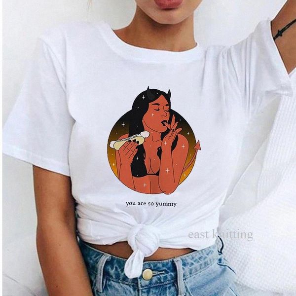 ZOGANKIN Summer T Shirt Women 90s Harajuku Ullzang Fashion T-shirt Graphic Cute Cartoon Tshirt Korean Style Top Tees Female #g94J, White
ZOGANKIN Summer T Shirt Women 90s Harajuku Ullzang Fashion T-shirt Graphic Cute Cartoon Tshirt Korean Style Top Tees Female #g94J, White