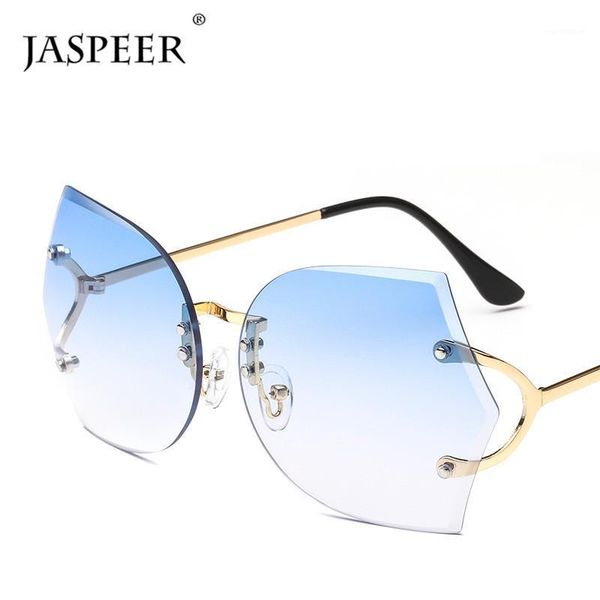 JASPEER Rimless Sunglasses Women Men Cutting Lens Designer Frameless Gradual Goggle Fashion Driving Sun Glasses1, White;black
JASPEER Rimless Sunglasses Women Men Cutting Lens Designer Frameless Gradual Goggle Fashion Driving Sun Glasses1, White;black