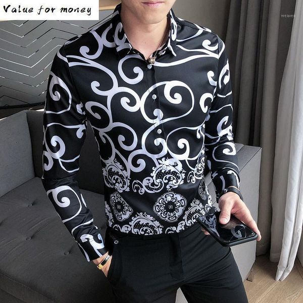 black autumn 2020 white printing male flower shirt luxury print social tuxedo 4xl streetwear mens shirts slim fit dress shirt1, White;black
black autumn 2020 white printing male flower shirt luxury print social tuxedo 4xl streetwear mens shirts slim fit dress shirt1, White;black