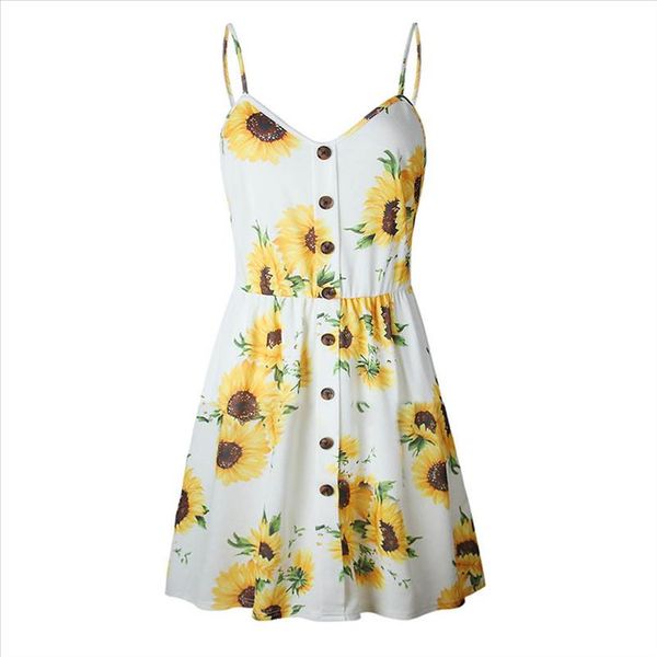 2019 new summer women dresses sling sleeveless v neck sunflower bohemian button princess beach sundress 904272, Black;gray
2019 new summer women dresses sling sleeveless v neck sunflower bohemian button princess beach sundress 904272, Black;gray