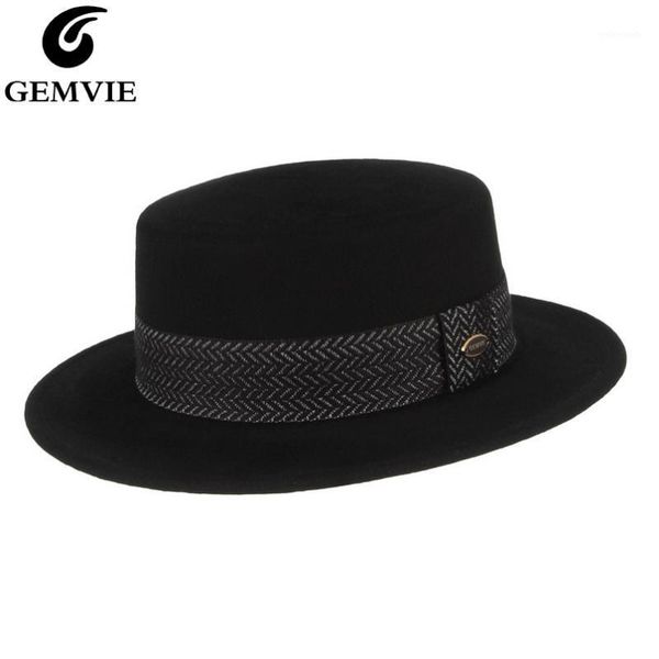 stingy brim hats gemvie 100% wool boater hat medium flat crown felt fedora for women/man autumn winter with black band1, Blue;gray
stingy brim hats gemvie 100% wool boater hat medium flat crown felt fedora for women/man autumn winter with black band1, Blue;gray