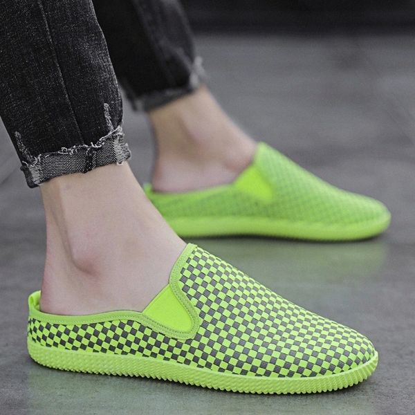 summer half-drag shoes men casual comfortable mans walking footwear fashion plaid loafers light breathable slip on boat shoes #9k4n
summer half-drag shoes men casual comfortable mans walking footwear fashion plaid loafers light breathable slip on boat shoes #9k4n