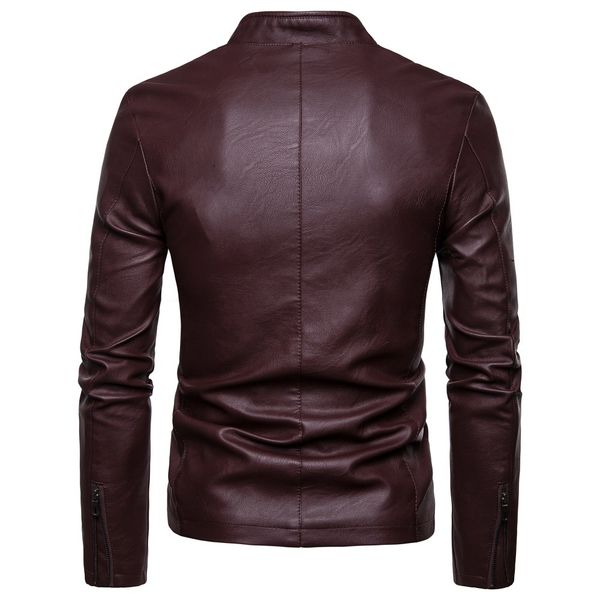 punk winter leather jacket men's designer stand-up collar zip-up coat men's coat fashion long sleeve solid color men's pu lea, Black
punk winter leather jacket men's designer stand-up collar zip-up coat men's coat fashion long sleeve solid color men's pu lea, Black