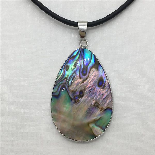 pendant necklaces natural big abalone water droplets shape shell necklace 26x50mm 18 inches, Silver
pendant necklaces natural big abalone water droplets shape shell necklace 26x50mm 18 inches, Silver