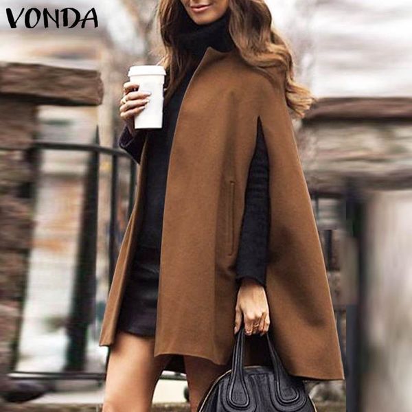vonda autumn long cardigan autumn winter solid jackets female elegant loose overcoats women outwears stylish trench plus sizex1016, Black;brown
vonda autumn long cardigan autumn winter solid jackets female elegant loose overcoats women outwears stylish trench plus sizex1016, Black;brown