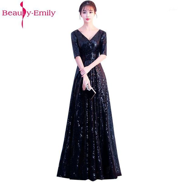 beauty emily black sequined long evening dresses 2019 a line v neck half sleeve zipper formal party prom dresses evening gowns1, White;black
beauty emily black sequined long evening dresses 2019 a line v neck half sleeve zipper formal party prom dresses evening gowns1, White;black