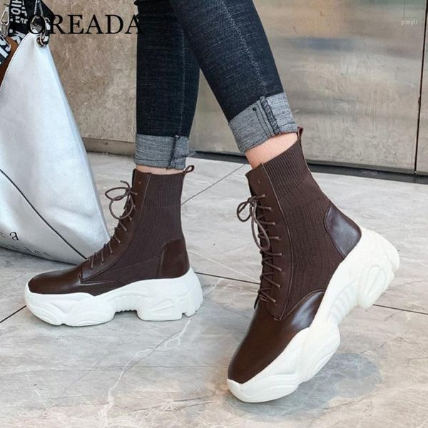 boots foreada natural genuine leather woman flat platform ankle lace up shoes female short autumn winter brown 34-401, Black
boots foreada natural genuine leather woman flat platform ankle lace up shoes female short autumn winter brown 34-401, Black