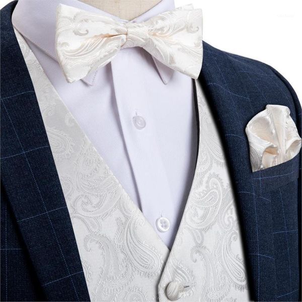 men's vests men's white paisley fashion silk wedding waistcoat vest for men bowtie hanky cufflinks cravat set suit tuxedo dibangu, Black;white
men's vests men's white paisley fashion silk wedding waistcoat vest for men bowtie hanky cufflinks cravat set suit tuxedo dibangu, Black;white