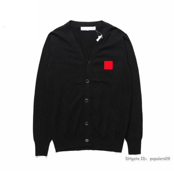 men's women quality sweaters winter high play men sweatshirts red heart designers commes knit des casual garcons hip hop streetwear car, White;black