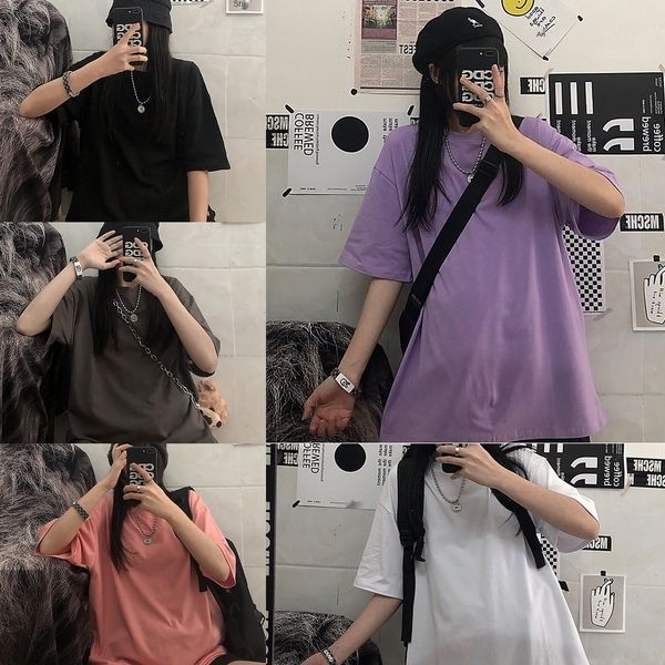 aptrd solid size loose girlfriends color students hip hop big summer round neck t-shirt t-shirt group class wear summer casual short sleeves, White
aptrd solid size loose girlfriends color students hip hop big summer round neck t-shirt t-shirt group class wear summer casual short sleeves, White