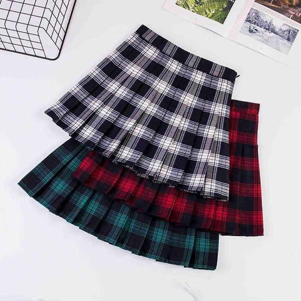 2020 women preppy style harajuku high waist a line korean style plaid mini short skirts woman girls kawaii dance pleated skirt1, Black
2020 women preppy style harajuku high waist a line korean style plaid mini short skirts woman girls kawaii dance pleated skirt1, Black