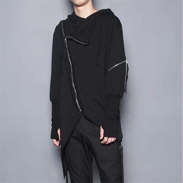 dark three-dimensional tailoring irregular personality oblique zipper stitching hooded jacket casual jacket windbreaker trendy, Tan;black
dark three-dimensional tailoring irregular personality oblique zipper stitching hooded jacket casual jacket windbreaker trendy, Tan;black