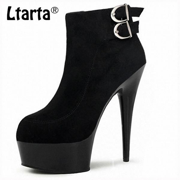ltarta heel waterproof suede belt buckle boots women's fine heel, 15cm hate high boots night club erotic dance lyp-c-109-3, Black
ltarta heel waterproof suede belt buckle boots women's fine heel, 15cm hate high boots night club erotic dance lyp-c-109-3, Black