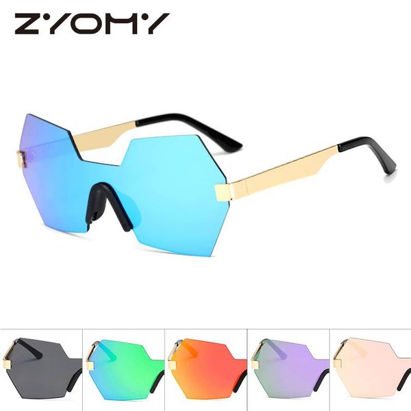 Q Men Women Fashion Brand Designer Sunglasses Classic Oversized Frameless Sun Glasses Ladies Eyewear UV400, White;black
Q Men Women Fashion Brand Designer Sunglasses Classic Oversized Frameless Sun Glasses Ladies Eyewear UV400, White;black
