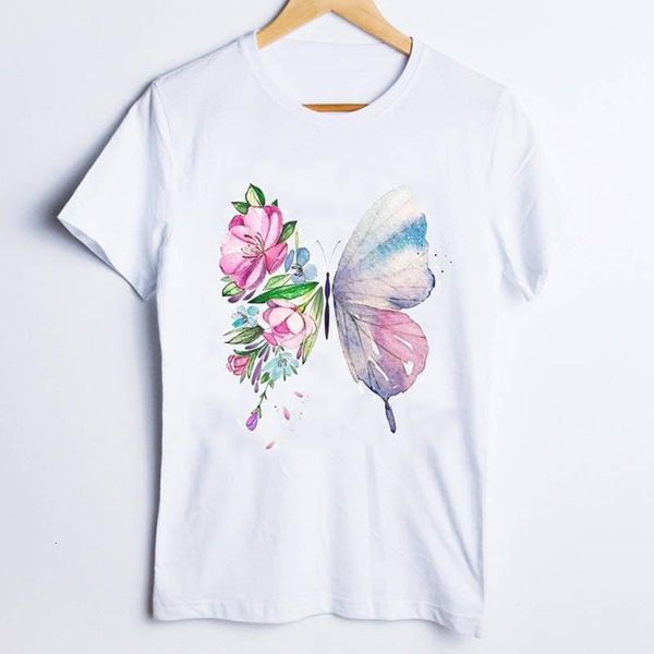 tees для женщин печать бабочка мода акварель пляж милый 90-х годов стиль женская одежда леди топы одежда женская футболка, White
tees для женщин печать бабочка мода акварель пляж милый 90-х годов стиль женская одежда леди топы одежда женская футболка, White