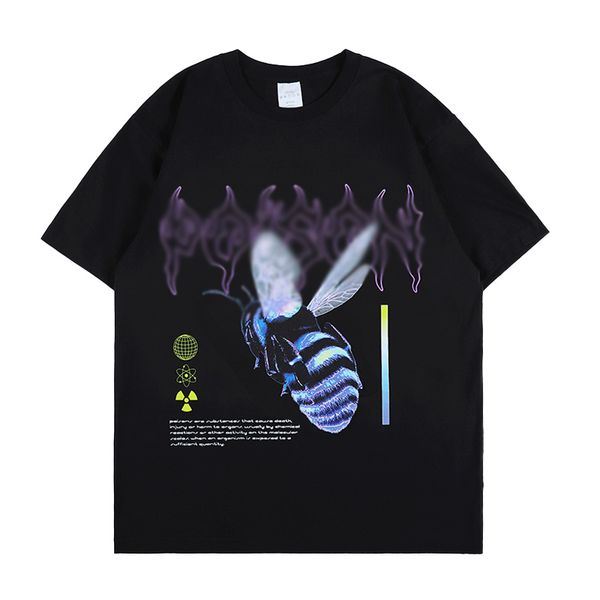 2021 new men's summer bee print shirts cotton crewneck male short sleeve 5wod, White;black
2021 new men's summer bee print shirts cotton crewneck male short sleeve 5wod, White;black
