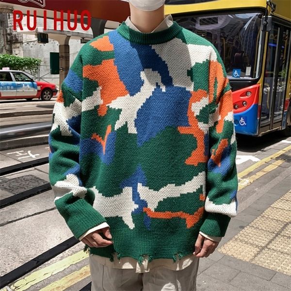 ruihuo new spring casual sweater men slim fit knitted pullover men fashion brand camouflage mens sweaters warm -2xl 201201, White;black
ruihuo new spring casual sweater men slim fit knitted pullover men fashion brand camouflage mens sweaters warm -2xl 201201, White;black