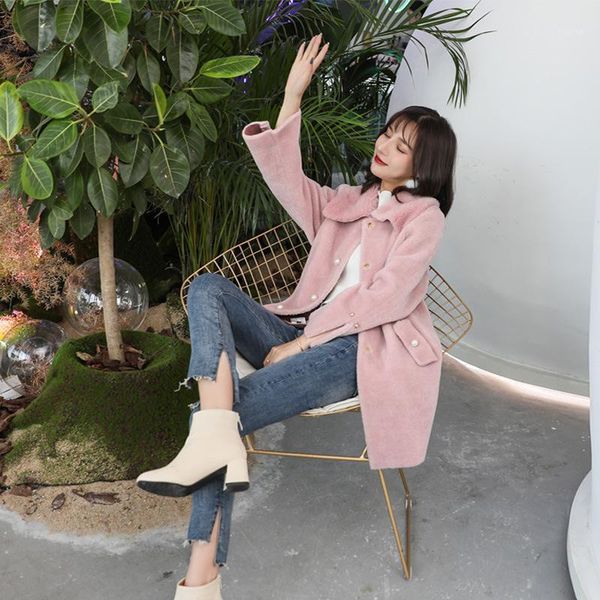 coat autumn winter women's real wool jacket korean sheep shearing fur coats for women manteau femme 2902 kj52521, Black
coat autumn winter women's real wool jacket korean sheep shearing fur coats for women manteau femme 2902 kj52521, Black