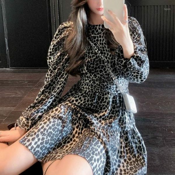 leopard elegant dress women print vintage split mini dress female slim evening korean women's clothing autumn 20201, Black;gray
leopard elegant dress women print vintage split mini dress female slim evening korean women's clothing autumn 20201, Black;gray