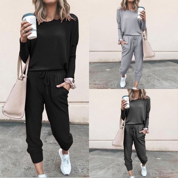 8t6i8 2020 spring and autumn new pzeze loose solid color spring autumn new two-piece two-piecelong sleeve leisure suit two piece set women&#, Gray
8t6i8 2020 spring and autumn new pzeze loose solid color spring autumn new two-piece two-piecelong sleeve leisure suit two piece set women&#, Gray