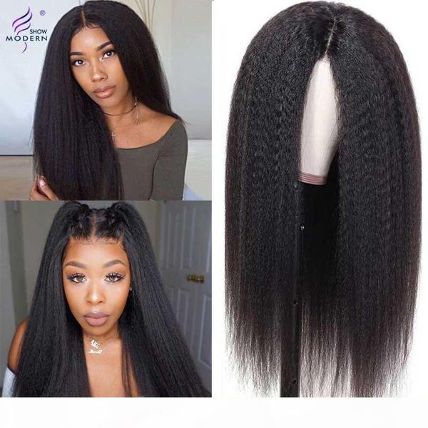 modern show kinky straight t part lace wig remy peruvain hair wig 13x1 hd transparent lace yaki human hair wigs 150% perruque, Black;brown
modern show kinky straight t part lace wig remy peruvain hair wig 13x1 hd transparent lace yaki human hair wigs 150% perruque, Black;brown