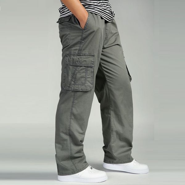 2021 new you'll see high-waisted plus size clothes 6xl cargo pant many loose pockets men's working pants straight fn46, Black
2021 new you'll see high-waisted plus size clothes 6xl cargo pant many loose pockets men's working pants straight fn46, Black