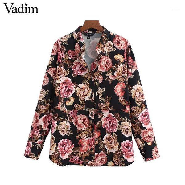 vadim women chic floral pattern print blouse long sleeve office wear female retro shirt basic ladies blusas lb7431, White
vadim women chic floral pattern print blouse long sleeve office wear female retro shirt basic ladies blusas lb7431, White