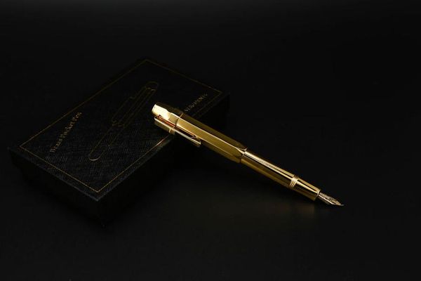 kicute vintage design metal brass extra fine 0.5mm nib fountain pen with gift box screw pen bussiness office supplies gb29 yxlsqv xhhair 
kicute vintage design metal brass extra fine 0.5mm nib fountain pen with gift box screw pen bussiness office supplies gb29 yxlsqv xhhair
