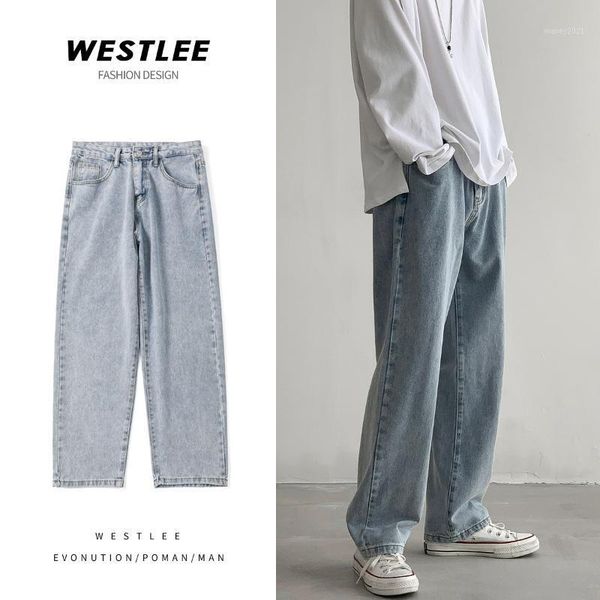 men's jeans legible straight casual mens 2021 korean collage hip hop men loose denim pants clothing1, Blue
men's jeans legible straight casual mens 2021 korean collage hip hop men loose denim pants clothing1, Blue