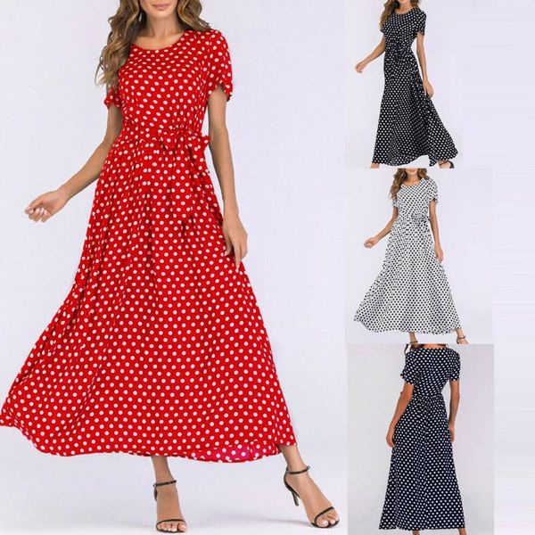 casual dresses 2021 summer dress fashion women o-neck short sleeve beach bohemina polka dot bandage long maxi dress1, Black;gray
casual dresses 2021 summer dress fashion women o-neck short sleeve beach bohemina polka dot bandage long maxi dress1, Black;gray