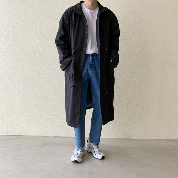 men's trench coats young male jacket outerwear overcoat men hooded loose casual trenchcoat windbreaker japan korea streetwear vintage, Tan;black
men's trench coats young male jacket outerwear overcoat men hooded loose casual trenchcoat windbreaker japan korea streetwear vintage, Tan;black