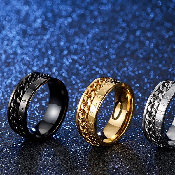 vintage rotatable viking rune chain rings men women steel/black/gold stainless steel nordic viking ring fashion jewelry gift, Silver
vintage rotatable viking rune chain rings men women steel/black/gold stainless steel nordic viking ring fashion jewelry gift, Silver
