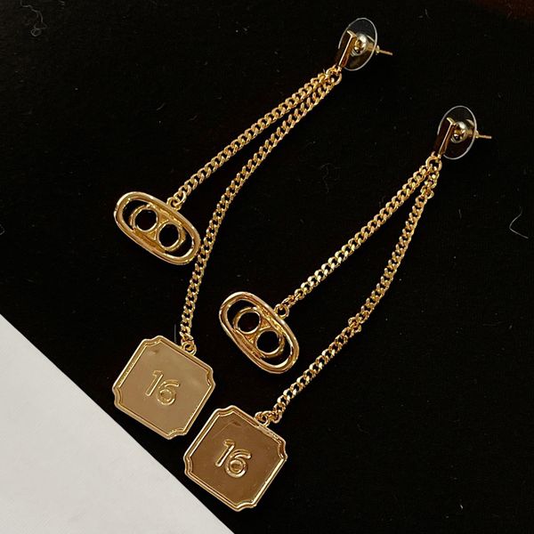 women designer tassel earrings fashion womens gold earring stud jewelry chain eardrop lady gift party dangler 2222613xs, Golden
women designer tassel earrings fashion womens gold earring stud jewelry chain eardrop lady gift party dangler 2222613xs, Golden